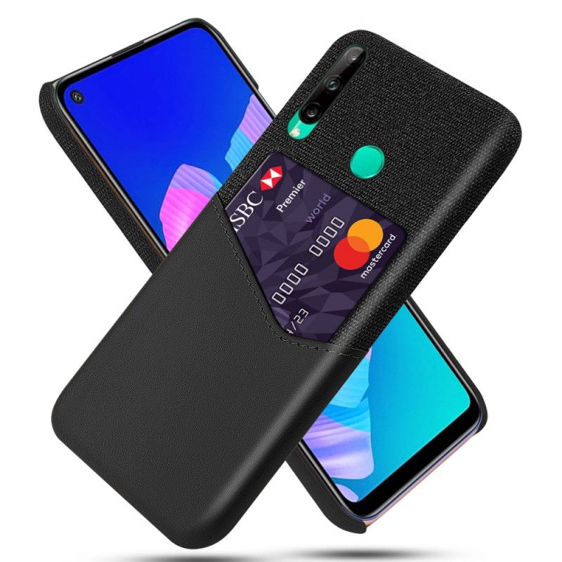 Hoesje Huawei P40 Lite E / Y7p Grijs Zwart Ksq Kaarthouder