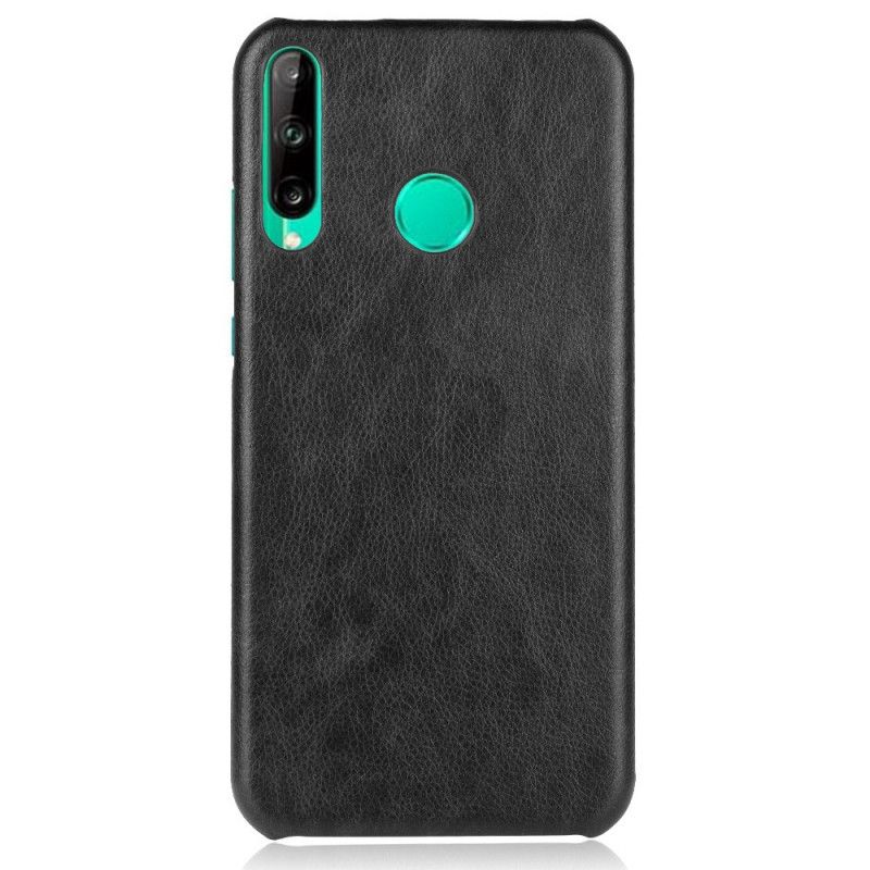 Hoesje Huawei P40 Lite E / Y7p Grijs Zwart Prestatie Lychee Leereffect