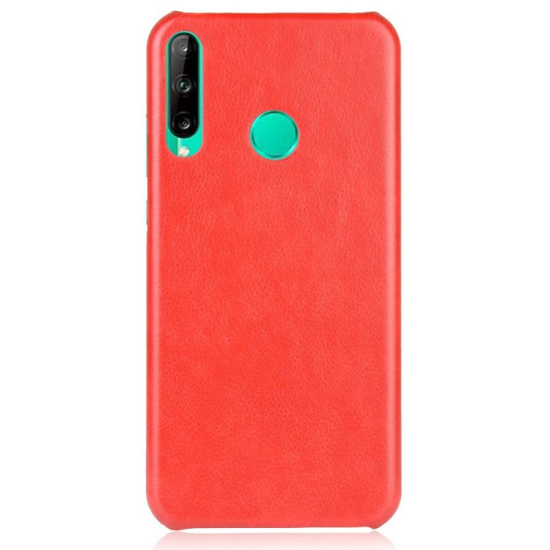 Hoesje Huawei P40 Lite E / Y7p Grijs Zwart Prestatie Lychee Leereffect