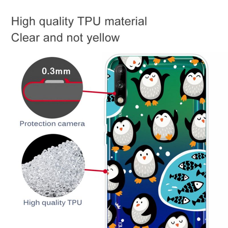 Hoesje Huawei P40 Lite E / Y7p Pinguïns En Vissen