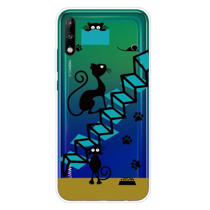 Hoesje voor Huawei P40 Lite E / Y7p Grappige Katten