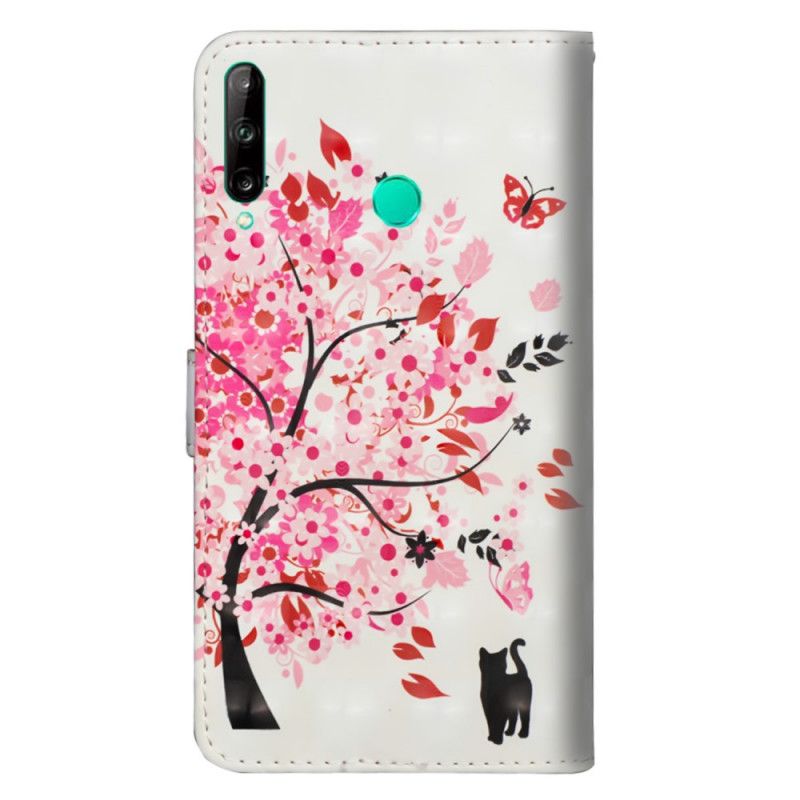 Leren Hoesje Huawei P40 Lite E / Y7p Roze Boom