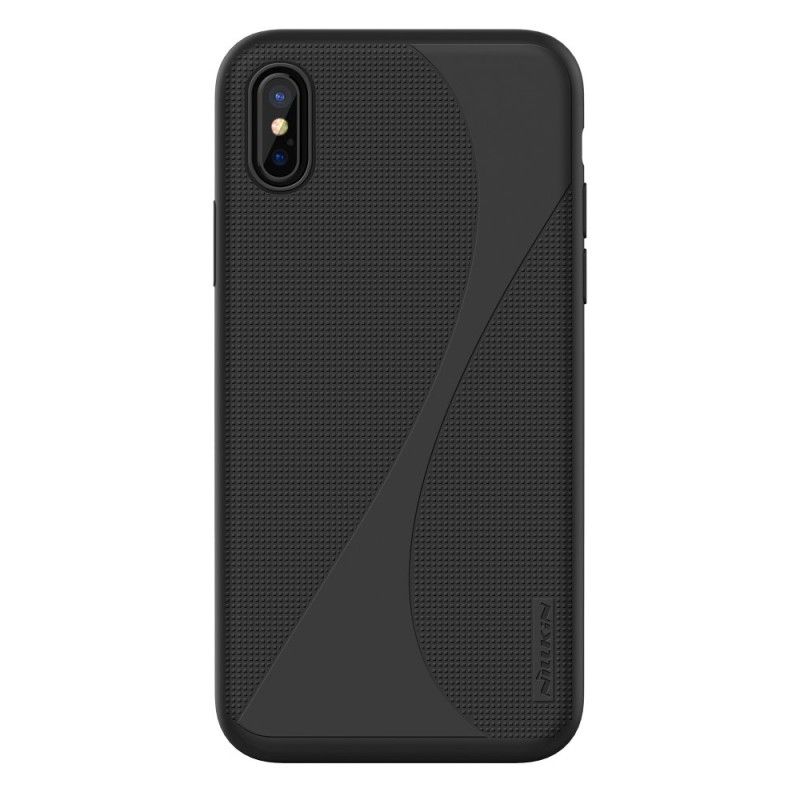 Case Hoesje iPhone X Roségoud Telefoonhoesje Nillkin Flex-Serie