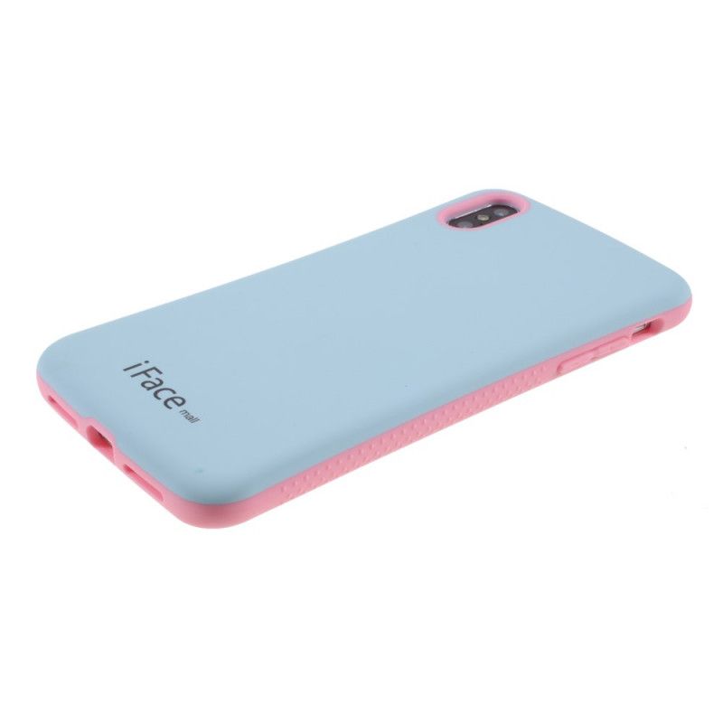 Hoesje voor iPhone X Geel Roze Iface Mall Macaron-Serie