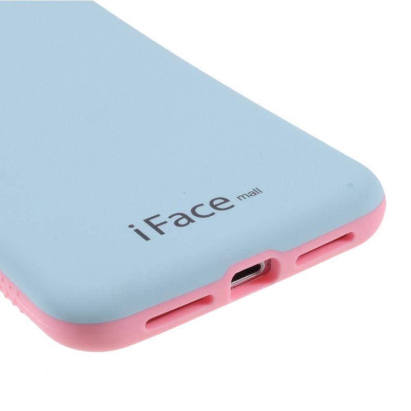 Hoesje voor iPhone X Geel Roze Iface Mall Macaron-Serie