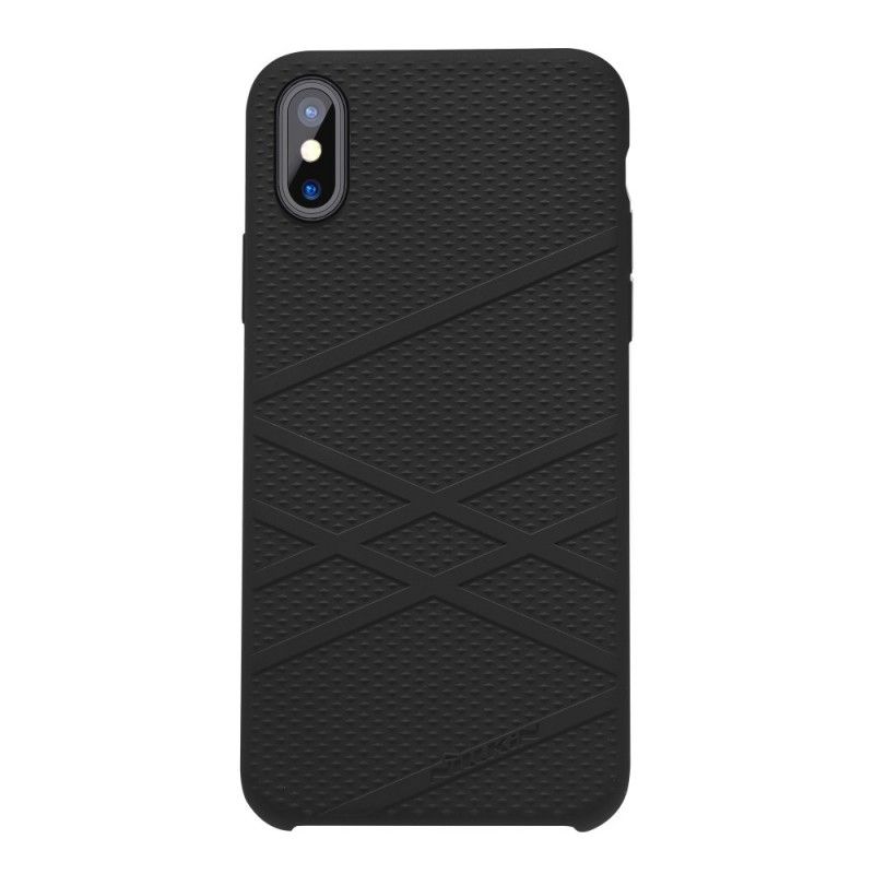 Hoesje voor iPhone X Marineblauw Wit Nillkin Flex Serie