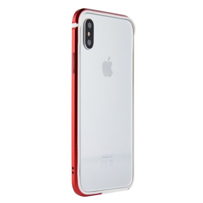 Hoesje voor iPhone X Rood Wit Sulada-Legering