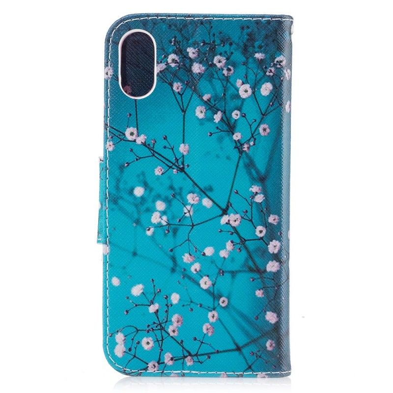 Leren Hoesje voor iPhone X Bloeiende Boom