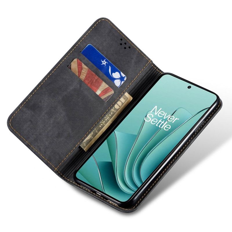 Folio-hoesje Oneplus 12 5g Jeansstof