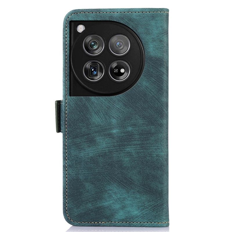 Leren Hoesje Oneplus 12 5g Retro Abeel Bescherming Hoesje