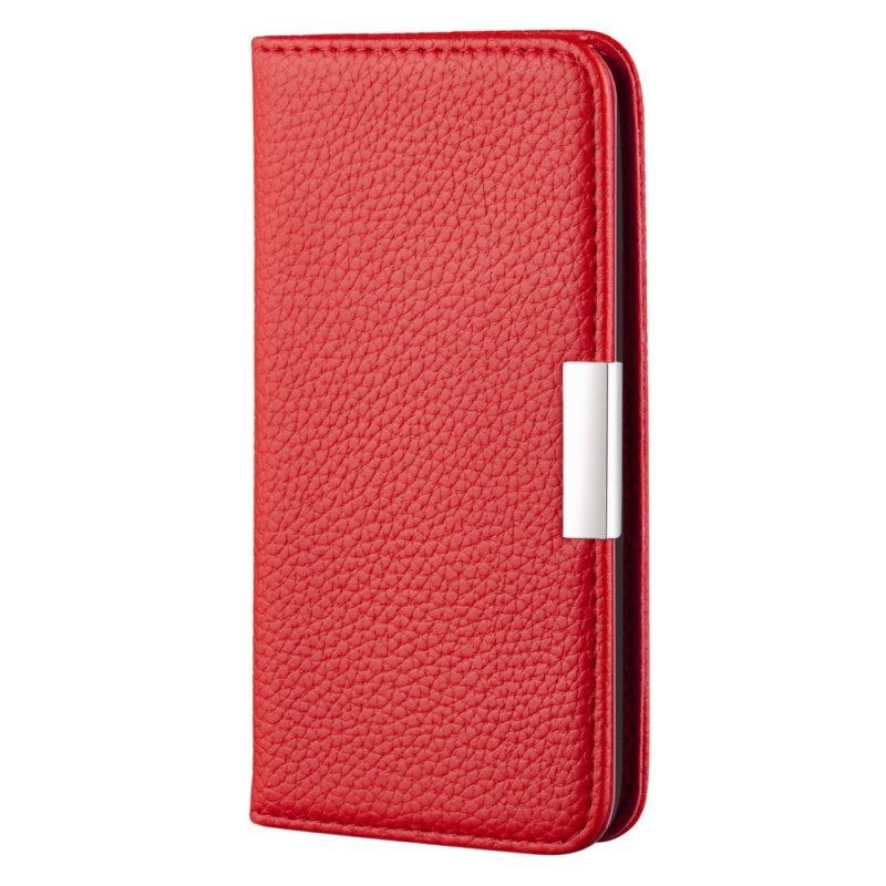 Bescherming Hoesje voor Samsung Galaxy S22 Plus 5G Folio-hoesje Imitatieleer Litchi Ultra Chic