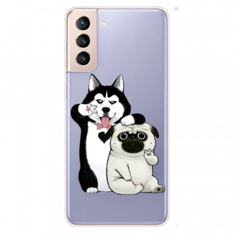 Hoesje voor Samsung Galaxy S22 Plus 5G Grappige Honden