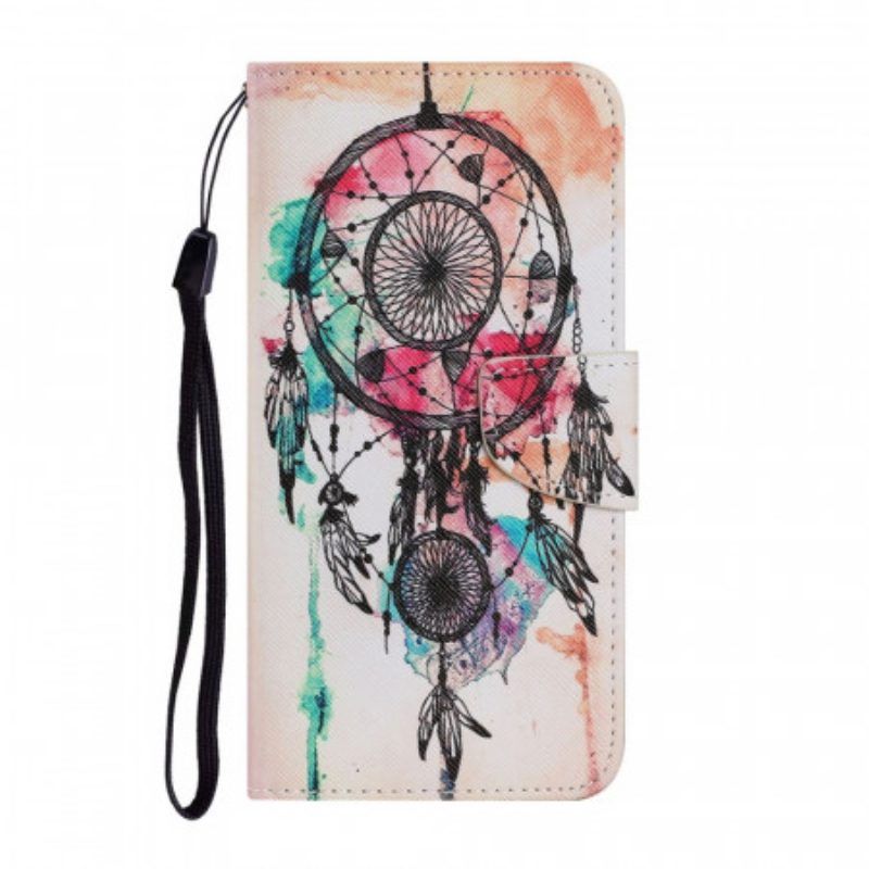 Leren Hoesje voor Samsung Galaxy S22 Plus 5G Dromenvanger Aquarel