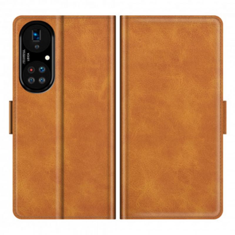 Folio-hoesje Huawei P50 Pro Stijl Lederen Ontwerp