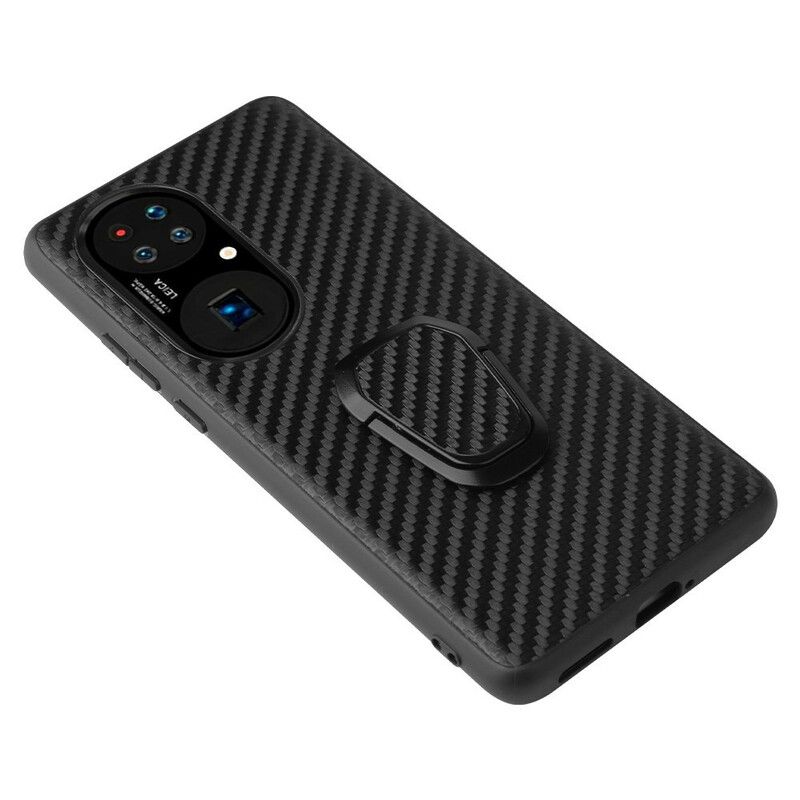 Hoesje Huawei P50 Pro Ring-houder In Slangstijl