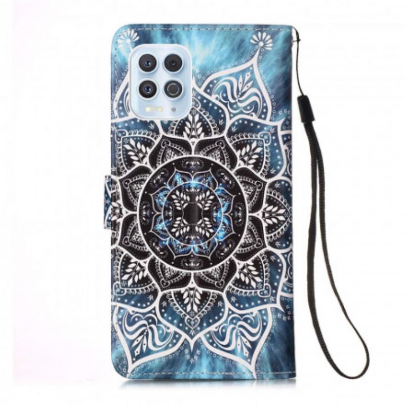 Flip Case Leren Moto G100 Mandala In De Lucht