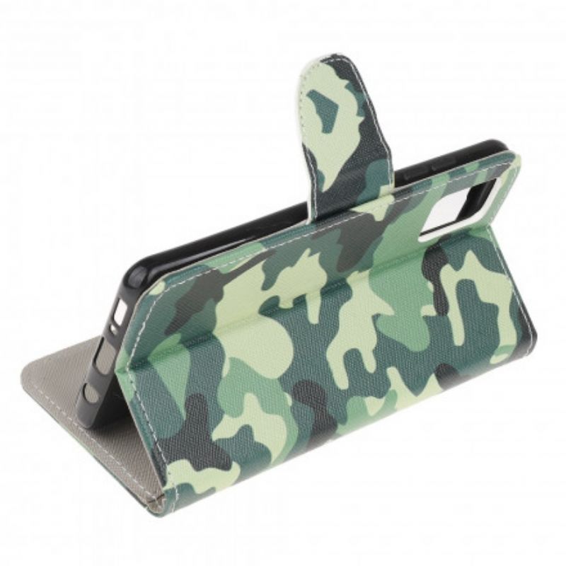 Folio-hoesje Moto G100 Telefoonhoesje Militaire Camouflage