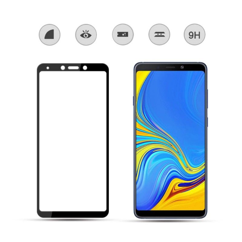 Bescherming Van Gehard Glas Samsung Galaxy A9 Zwart Mocolo