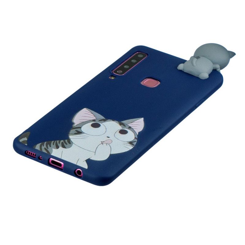 Case Hoesje Samsung Galaxy A9 Telefoonhoesje Grappige 3D Kat