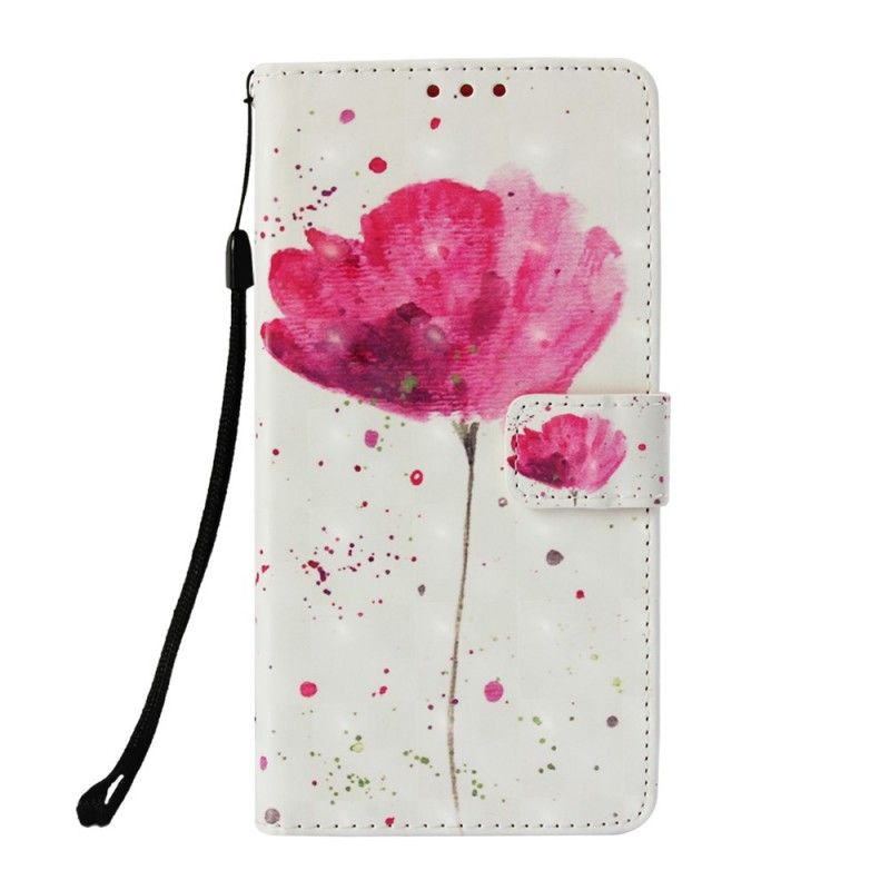 Cover Folio-hoesje Samsung Galaxy A9 Telefoonhoesje Aquarel Klaproos