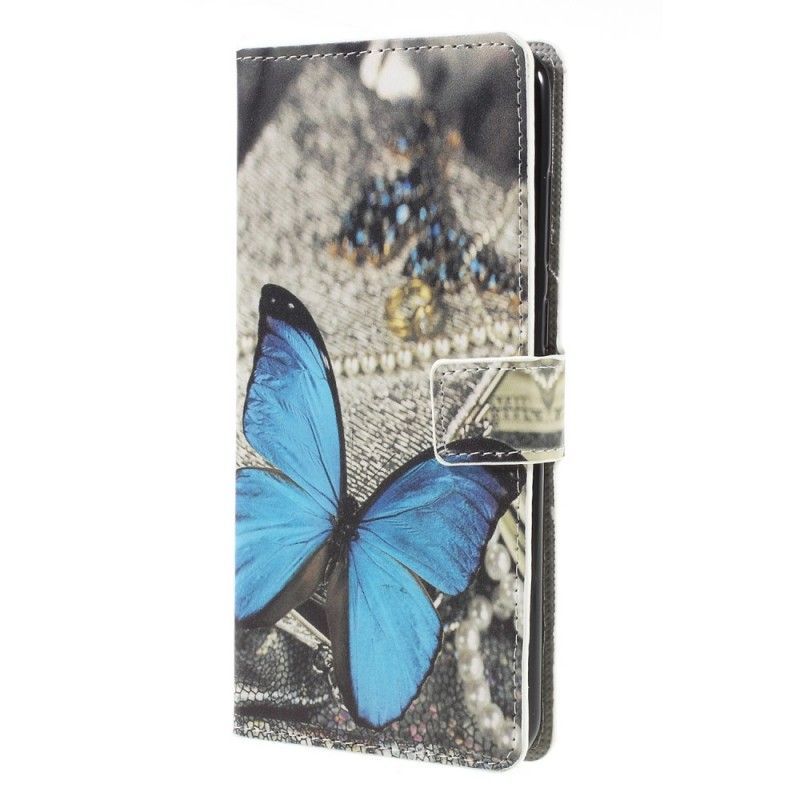 Cover Folio-hoesje Samsung Galaxy A9 Telefoonhoesje Blauwe Vlinder