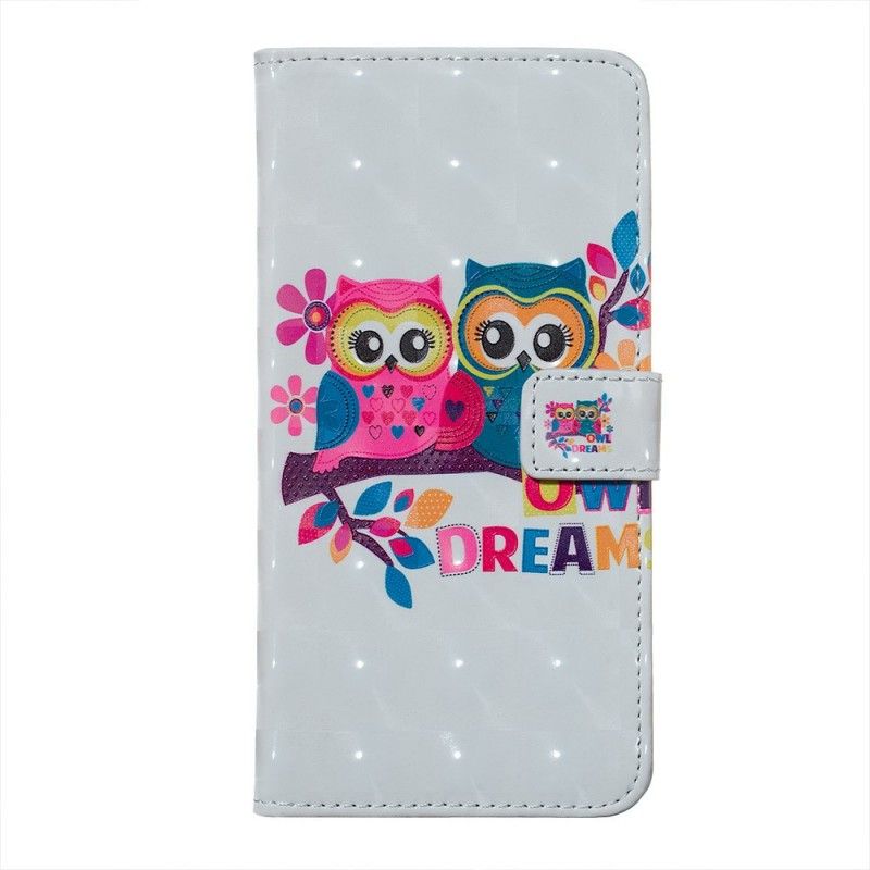 Cover Folio-hoesje Samsung Galaxy A9 Telefoonhoesje Dromerige Uilen