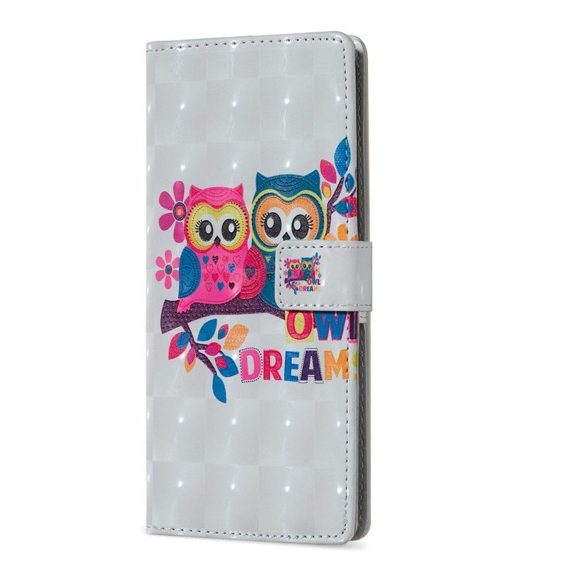 Cover Folio-hoesje Samsung Galaxy A9 Telefoonhoesje Dromerige Uilen