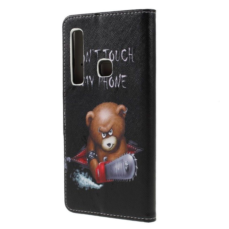 Flip Case Leren Samsung Galaxy A9 Gevaarlijke Beer