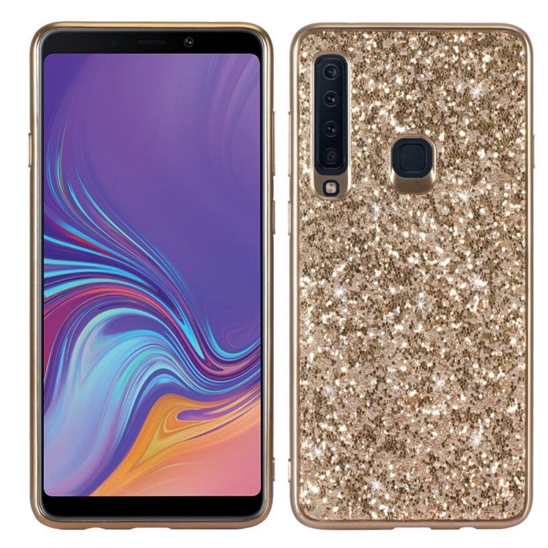 Hoesje Samsung Galaxy A9 Rood Zwart Ik Ben Glitter