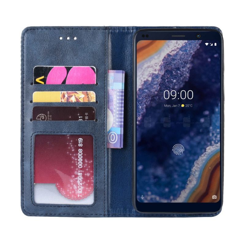 Folio-hoesje Nokia 9 PureView Gestileerd Vintage Leereffect