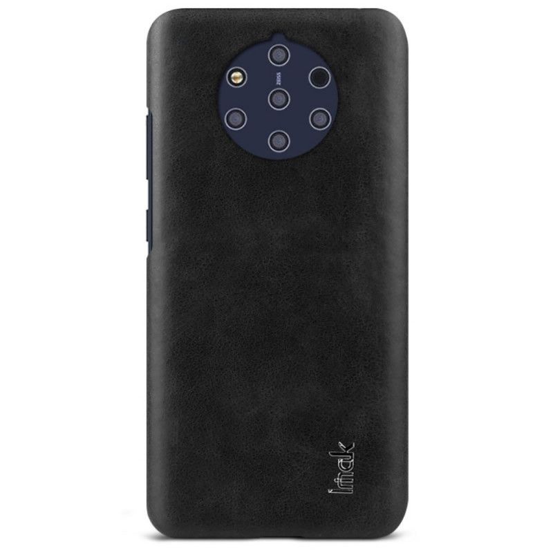 Hoesje Nokia 9 PureView Bruin Zwart Imak-Serie Leereffect