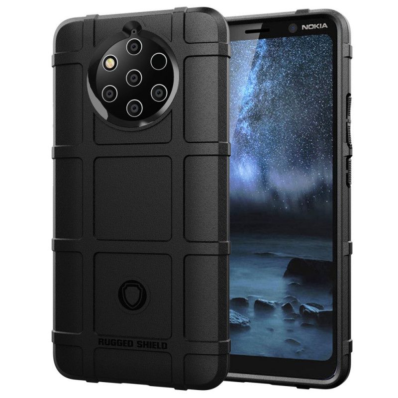 Hoesje voor Nokia 9 PureView Grijs Zwart Robuust Schild