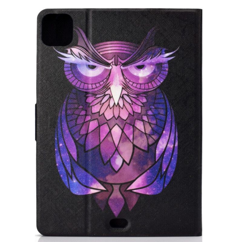 Flip Case Leren iPad Air 10.9" (2020) Afwijzende Uil