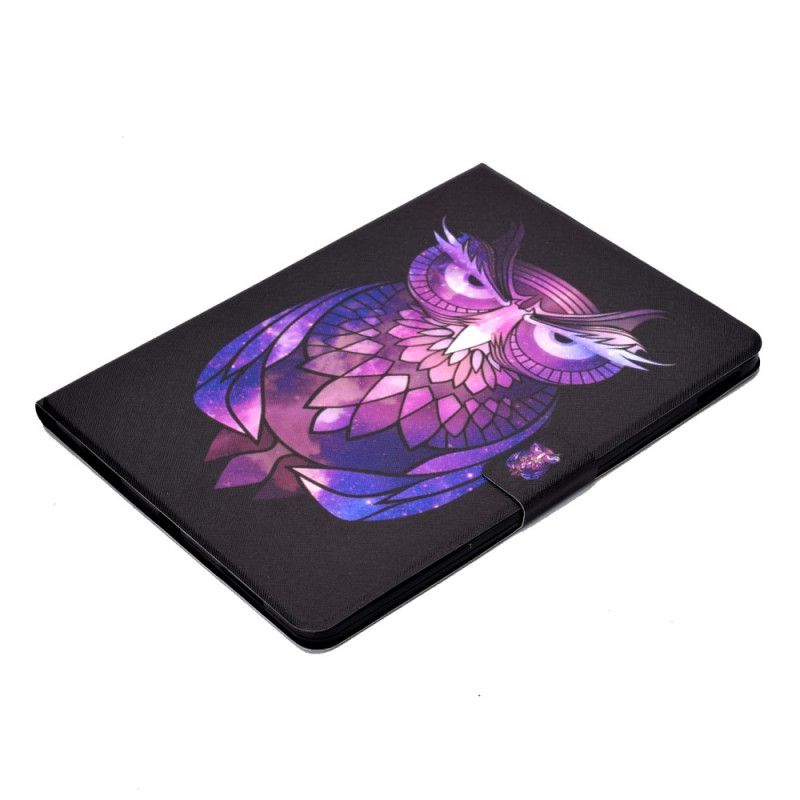 Flip Case Leren iPad Air 10.9" (2020) Afwijzende Uil