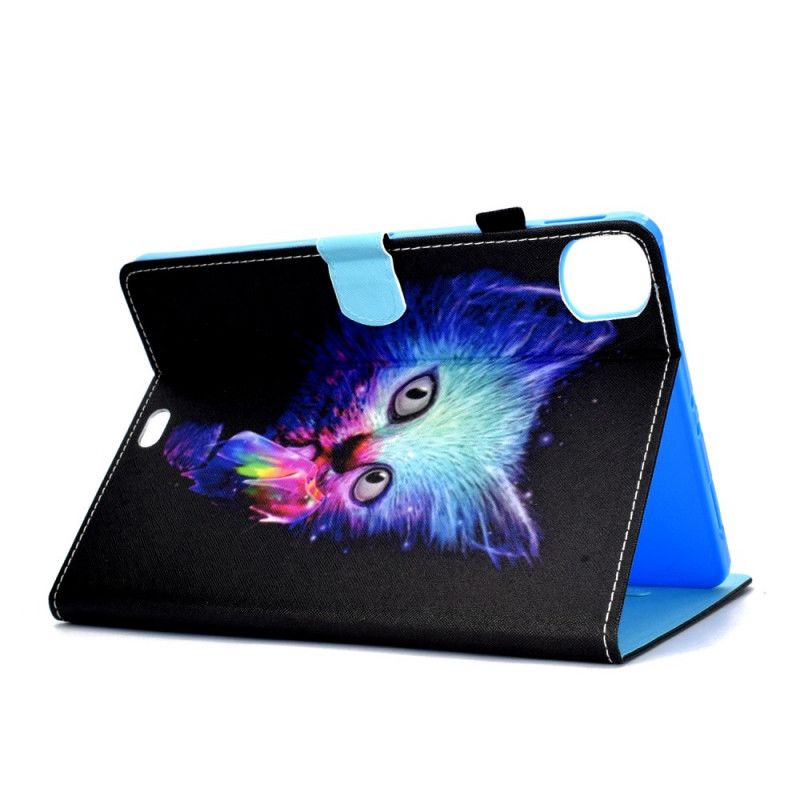 Flip Case Leren iPad Air 10.9" (2020) Psycho Cat