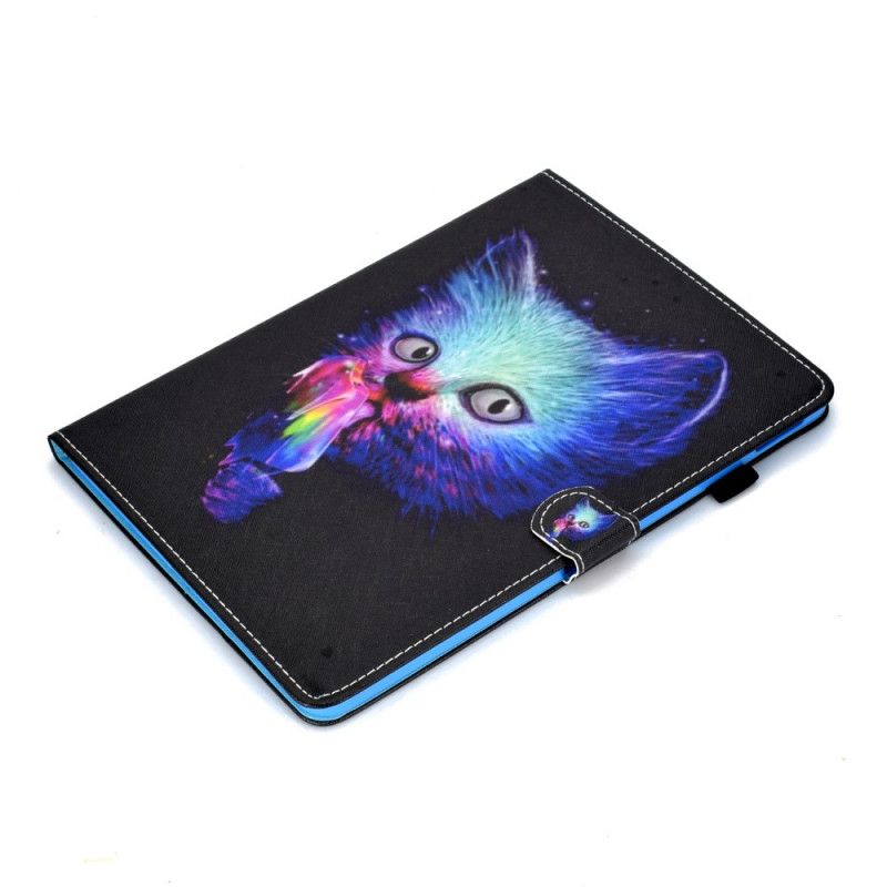 Flip Case Leren iPad Air 10.9" (2020) Psycho Cat