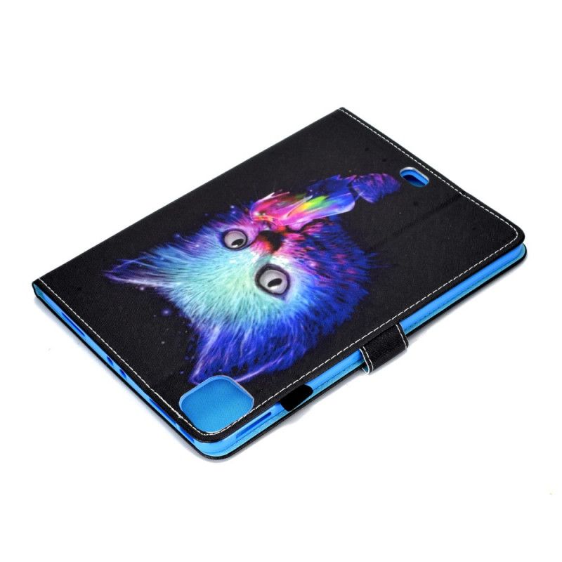 Flip Case Leren iPad Air 10.9" (2020) Psycho Cat