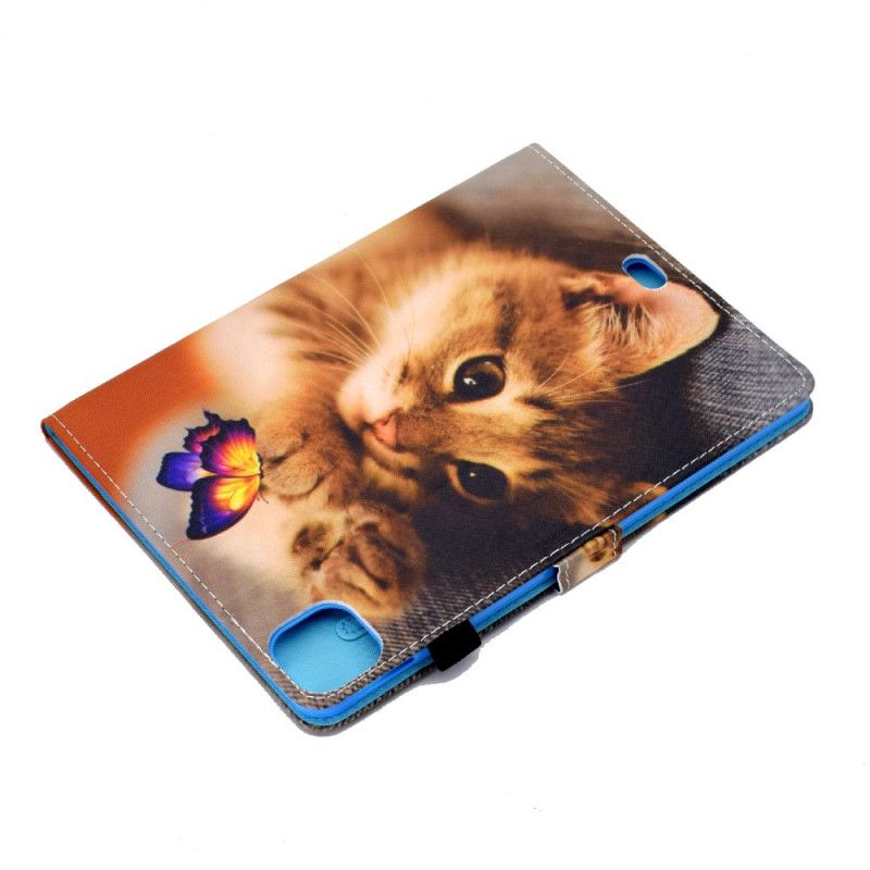 Leren Hoesje iPad Air 10.9" (2020) Mijn Kitten En Vlinder