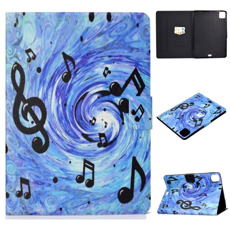 Leren Hoesje iPad Air 10.9" (2020) Muzikale Wervelwind