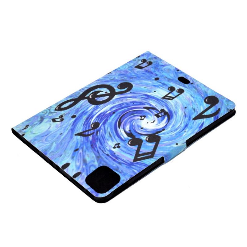 Leren Hoesje iPad Air 10.9" (2020) Muzikale Wervelwind