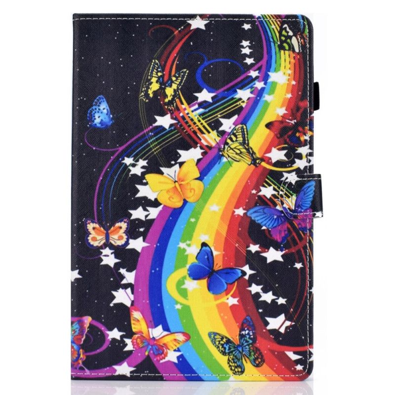 Leren Hoesje iPad Air 10.9" (2020) Regenboogvlinders