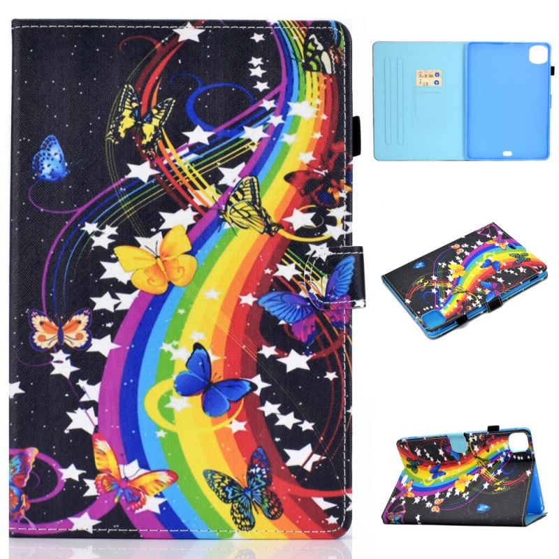 Leren Hoesje iPad Air 10.9" (2020) Regenboogvlinders