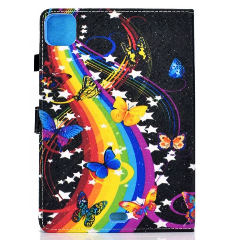 Leren Hoesje iPad Air 10.9" (2020) Regenboogvlinders