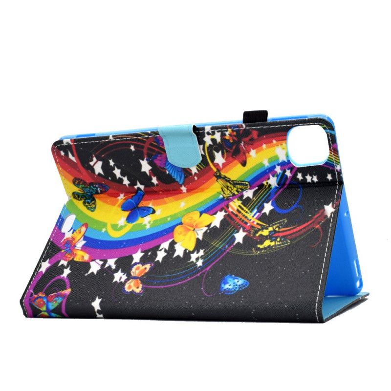 Leren Hoesje iPad Air 10.9" (2020) Regenboogvlinders