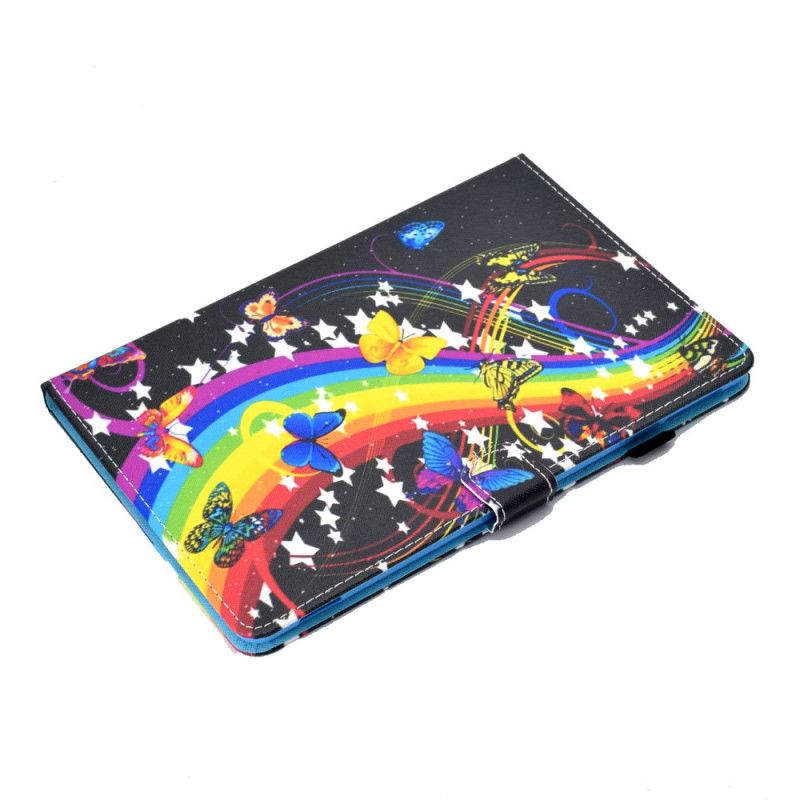 Leren Hoesje iPad Air 10.9" (2020) Regenboogvlinders