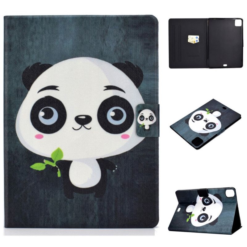 Leren Hoesje voor iPad Air 10.9" (2020) Babypanda