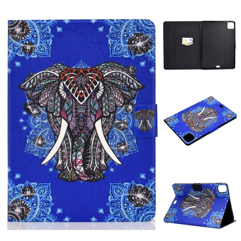 Leren Hoesje voor iPad Air 10.9" (2020) Olifantenmandala