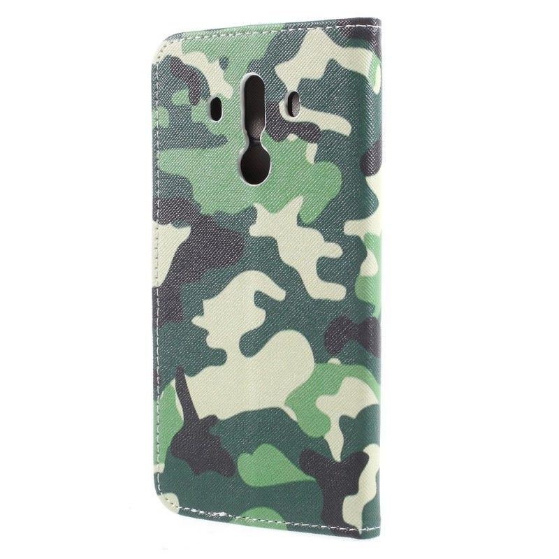 Leren Hoesje voor Huawei Mate 10 Pro Militaire Camouflage