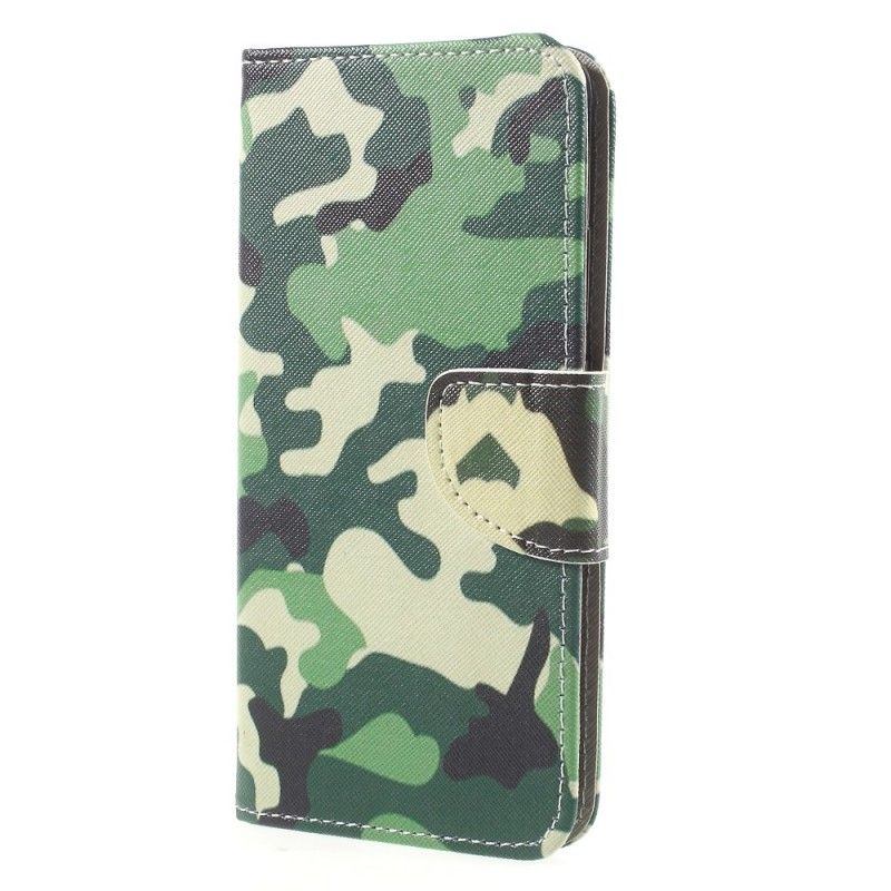 Leren Hoesje voor Huawei Mate 10 Pro Militaire Camouflage