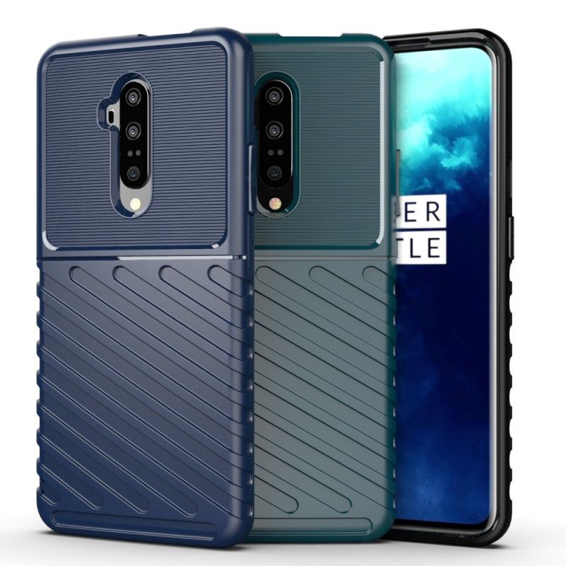 Hoesje OnePlus 7T Pro Groen Zwart Donderreeks